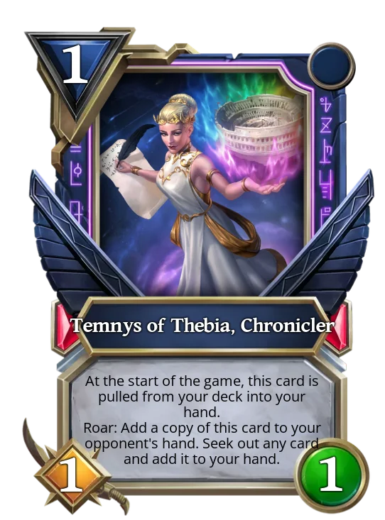 Temnys of Thebia, Chronicler
