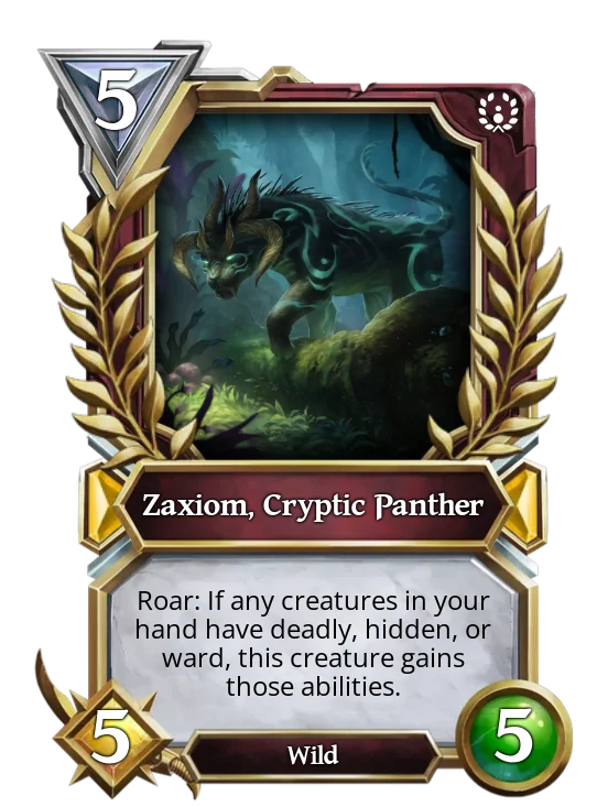 Zaxiom, Cryptic Panther