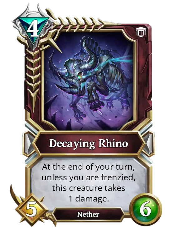Decaying Rhino