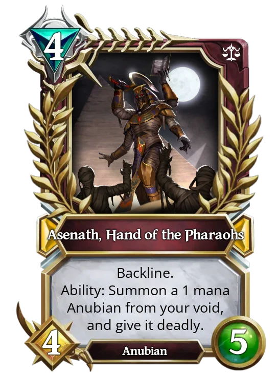 Asenath, Hand of the Pharaohs
