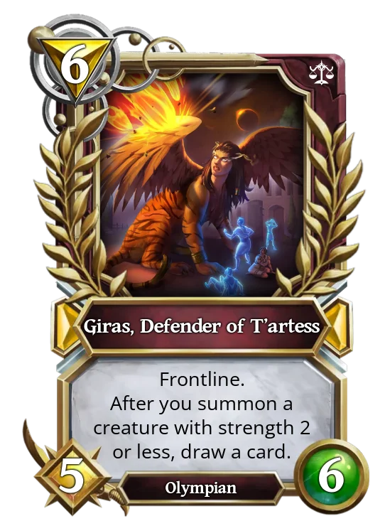 Giras, Defender of T'artess