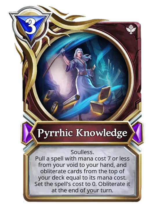 Pyrrhic Knowledge