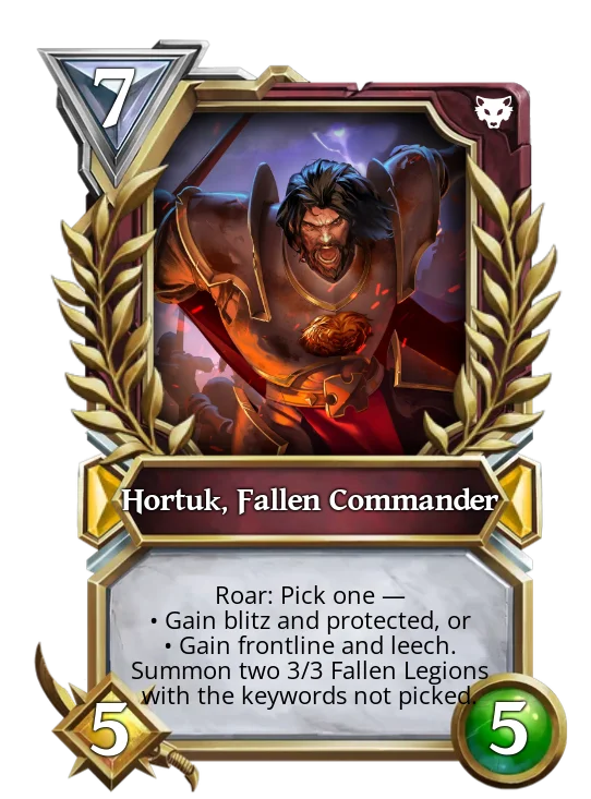 Hortuk, Fallen Commander