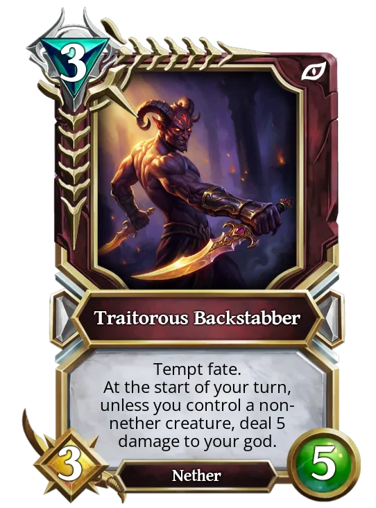 Traitorous Backstabber