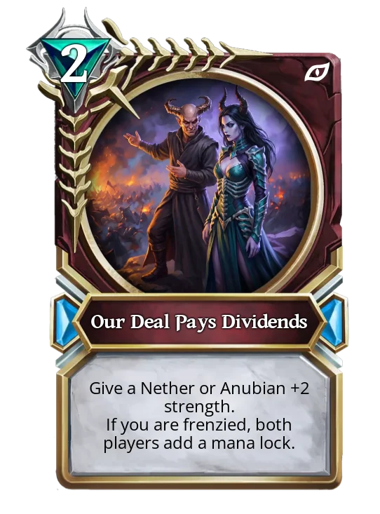 Our Deal Pays Dividends