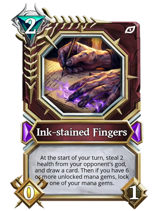 Ink-stained Fingers