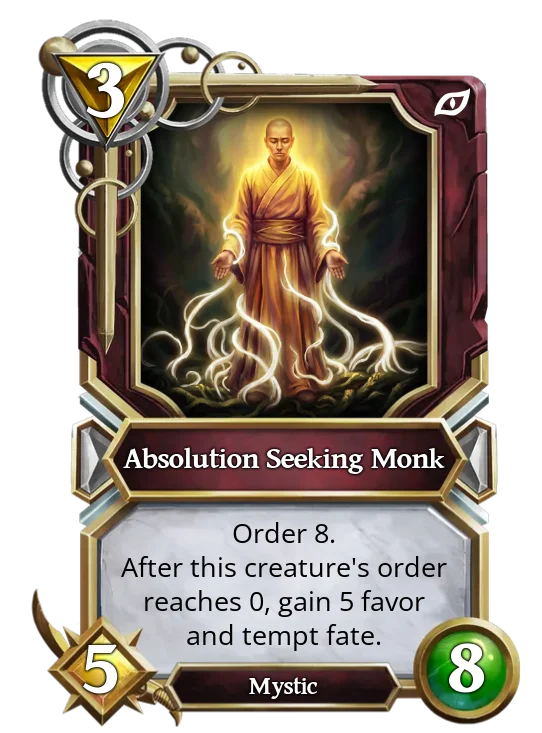 Absolution Seeking Monk
