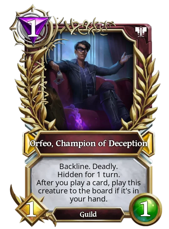 Orfeo, Champion of Deception